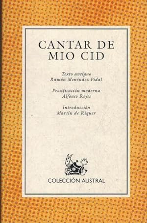 Imagen del vendedor de CANTAR DE MIO CID a la venta por ALZOFORA LIBROS