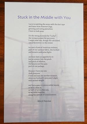 Stuck in the Middle with You (Poem Broadside)