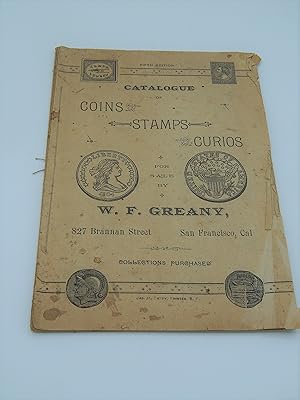 Catalogue of Coins Stamps Curios for Sale by W.F. Greany