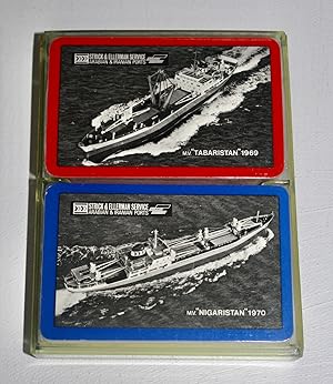 Immagine del venditore per [Two packs of playing cards in box] Strick & Ellerman Service Arabian and Iranian Ports: MV Tabaristan 1969 / MV Nigaristan 1970 venduto da Dendera