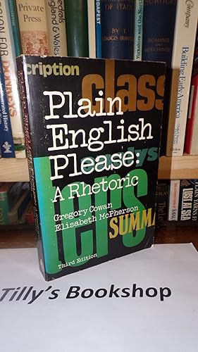 Imagen del vendedor de Plain English, please: A rhetoric a la venta por Tilly's Bookshop