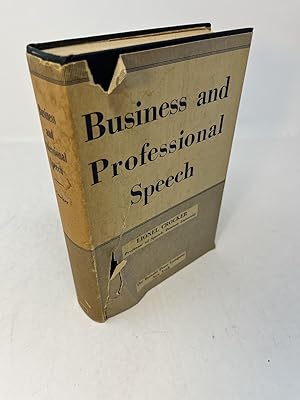 Seller image for BUSINESS AND PROFESSIONAL SPEECH for sale by Frey Fine Books