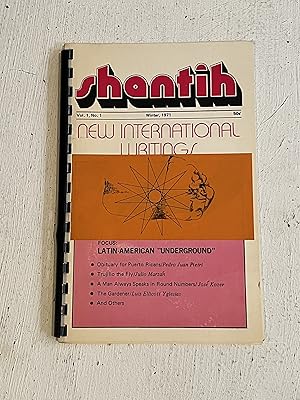 Seller image for Shantih: a Quarterly of New International Writings Vol. 1 No. 1. Winter 1971 for sale by Aeon Bookstore