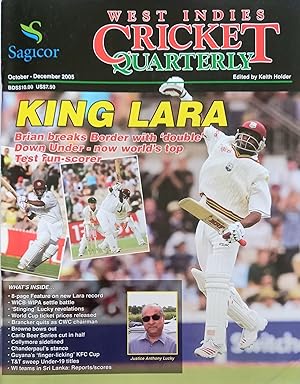 West Indies Cricket Quarterly October - December 2005