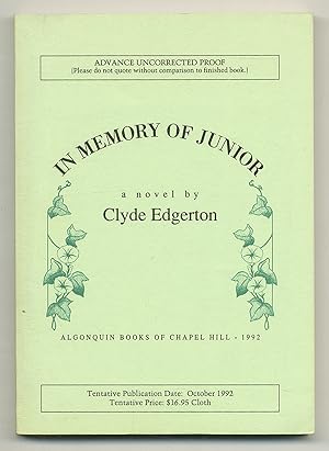 Seller image for In Memory of Junior for sale by Between the Covers-Rare Books, Inc. ABAA
