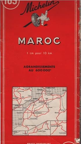 Bild des Verkufers fr Carte Michelin, 169 : Maroc; agrandissements 1:600000 zum Verkauf von Schrmann und Kiewning GbR