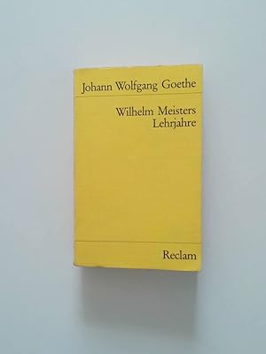 Immagine del venditore per Wilhelm Meisters Lehrjahre Johann Wolfgang Goethe. Hrsg. von Ehrhard Bahr venduto da Antiquariat Buchhandel Daniel Viertel