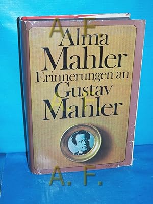 Imagen del vendedor de Erinnerungen an Gustav Mahler a la venta por Antiquarische Fundgrube e.U.