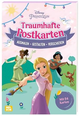 Bild des Verkufers fr Disney Prinzessin: Traumhafte Postkarten : Malblock mit Postkarten zum Ausmalen | fr Kinder ab 4 Jahren zum Verkauf von Smartbuy