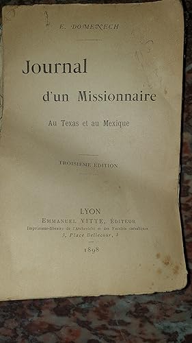 Seller image for Journal d'un missionnaire au Texas et au Mexique for sale by AHA BOOKS