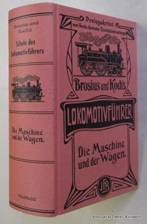 Imagen del vendedor de Die Maschine und der Wagen. Neudruck der Ausgabe von 1906. Augsburg, Weltbild, 2003. Mit zahlreichen Illustrationen u. 2 lose beiligenden Faltplnen. 2 Bl., 616 S., 5 Bl. Illustrierter Or.-Pp. (ISBN 382895393X). - Vorsatz mit Exlibris. a la venta por Jrgen Patzer