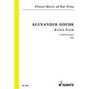 Bild des Verkufers fr Broken Psalm: op. 84. gemischter Chor (SATB) und Orgel. Chorpartitur. (Choral Music of Our Time) : Chorpartitur zum Verkauf von AHA-BUCH