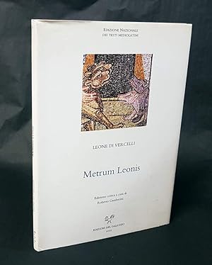 Image du vendeur pour Metrum Leonis. Poesia e potere all'inizio del secolo XI. Edizione critica a cura di Roberto Gambertini. mis en vente par Antiquariat Dennis R. Plummer