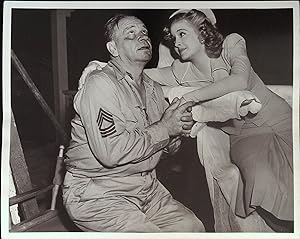 Image du vendeur pour Salute to the Marines 8 X 10 Still 1943 Wallace Beery, Marilyn Maxwell on Set! mis en vente par AcornBooksNH