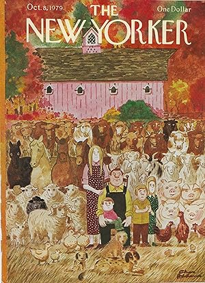 The New Yorker October 8, 1979 Charles Addams FRONT COVER ONLY