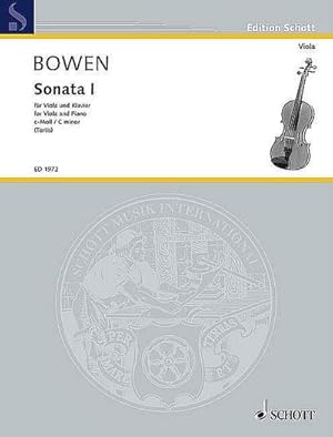 Bild des Verkufers fr Sonate Nr. 1 c-Moll: op. 18. Viola und Klavier. (Edition Schott) zum Verkauf von AHA-BUCH