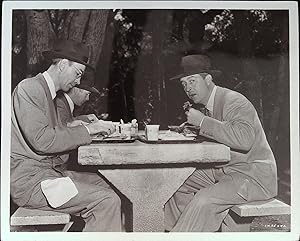 Seller image for A Life of Her Own 8 X 10 Still 1950 Ray Milland Eating Lunch on Location! for sale by AcornBooksNH