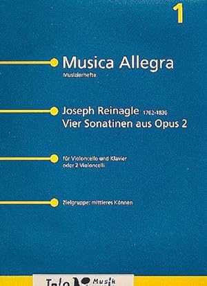 Bild des Verkufers fr 4 Sonatinen aus op.2 : fr Violoncellound Klavier (2 Celli), 3 Stimmen : 3 Stimmen zum Verkauf von AHA-BUCH