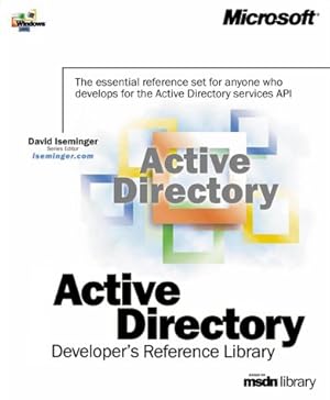 Immagine del venditore per Active Directory Developer's Reference Library (Dv-Mpe Microsoft Windows Programming Reference) venduto da WeBuyBooks