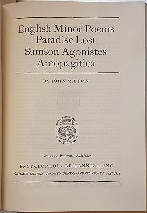 The Great Books Of The Western World No. 32, John Milton