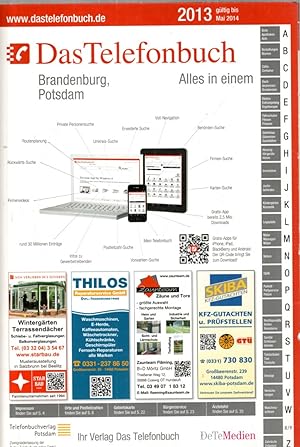 Bild des Verkufers fr Das Telefonbuch Brandenburg, Potsdam, 2013 zum Verkauf von Antiquariat Jterbook, Inh. H. Schulze