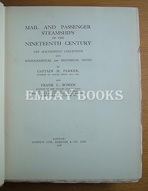 Seller image for Mail and Passenger Steamships of the Nineteenth Century. for sale by EmJay Books