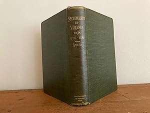 SECTIONALISM IN VIRGINIA FROM 1776 TO 1861