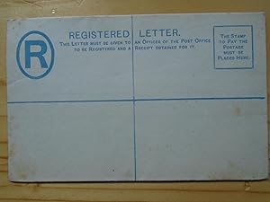 MALTA REGISTERED LETTER, BLUE QUEEN VICTORIA TWO PENCE MALTA REGISTRATION SEAL ON THE REAR, UNSUED
