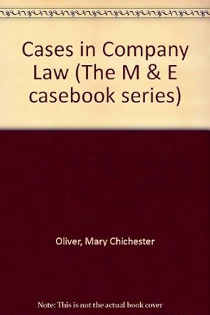 Seller image for Cases in Company Law for sale by WeBuyBooks