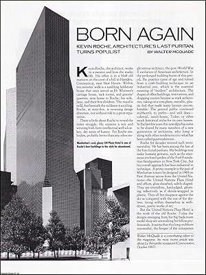 Bild des Verkufers fr Architecture's Last Puritan Turns Populist: Kevin Roche, Irish American Architect (1922-2019). An original article from The Connoisseur, 1988. zum Verkauf von Cosmo Books