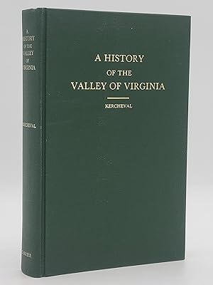 Bild des Verkufers fr A History of the Valley of Virginia. zum Verkauf von Zephyr Books