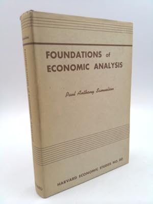 Image du vendeur pour Foundations of Economic Analysis mis en vente par ThriftBooksVintage
