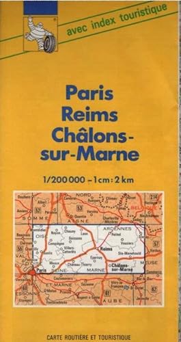 Bild des Verkufers fr Cartes, 56 : Paris, Reims, Chalons-sur-Marne zum Verkauf von Schrmann und Kiewning GbR