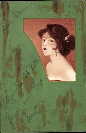 Jugendstil Künstler Litho Kirchner, Raphael, Frauenportrait