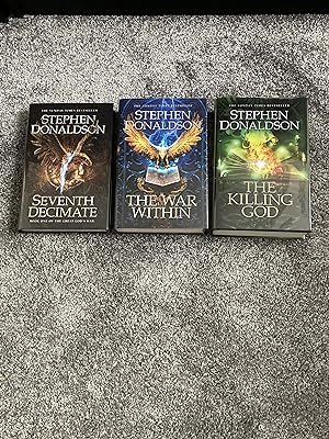Seller image for THE GREAT GOD'S WAR TRILOGY: SEVENTH DECIMATE, THE WAR WITHIN & THE KILLING GOD: UK SIGNED LIMITED EDITION HARDCOVER #95/100 for sale by Books for Collectors