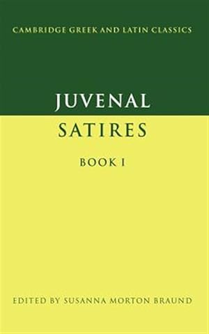 Immagine del venditore per Juvenal Satires Book I venduto da GreatBookPrices