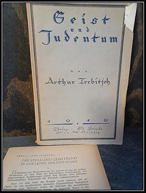 Bild des Verkufers fr Geist und Judentum. Eine grundlegende Untersuchung. zum Verkauf von Antiquariat Johann Forster