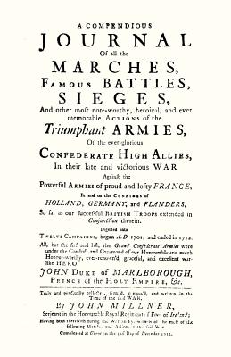 Seller image for COMPENDIOUS JOURNAL OF ALL THE MARCHES FAMOUS BATTLES & SIEGES (of Marlborough) (Paperback or Softback) for sale by BargainBookStores