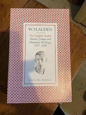 Bild des Verkufers fr THe English Auden poems, Essays and Dramatic Writings 1927-1939 zum Verkauf von moorland books