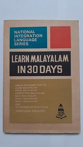 Seller image for Learn Malayalam in 30 Days (National Intergration Language Series) for sale by ConcreteAbstract