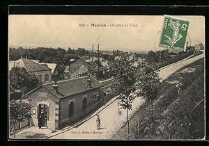 Ansichtskarte Meulan, Quartier de Thun, Blick auf den kleine Bahnhof