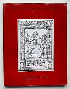 Christie's: The Giannalisa Feltrinelli Library, Part One: Incunabula and Other Italian Early Prin...