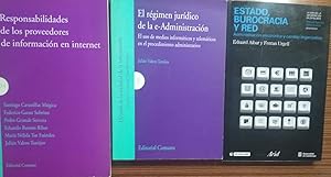 Imagen del vendedor de ESTADO , BUROCRACIA Y RED (CON SUBRAYADOS ) + RESPONSABILIDADES DE LOS PROVEEDORES DE INFORMACIN EN INTERNET + EL RGIMEN JURDICO DE LA E-ADMINISTRACIN El uso de medios informticos y telemticos en el procedimiento administrativo a la venta por Libros Dickens