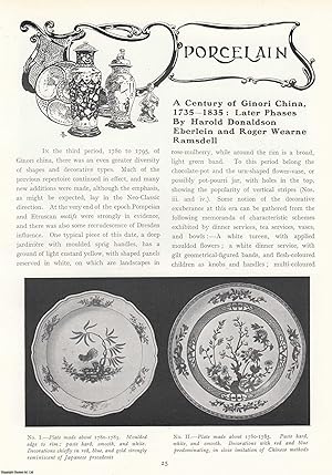 Seller image for A Century of Ginori China, 1735-1835: Later Phases. An original article from The Connoisseur, 1926. for sale by Cosmo Books