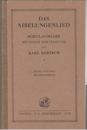 Bild des Verkufers fr Das Nibelungenlied. Schulausgabe zum Verkauf von BuchSigel