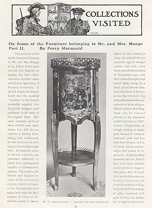 Seller image for Some of the French Furniture belonging to Mr and Mrs John Mango of 27 Palace Court, London. An original article from The Connoisseur, 1919. for sale by Cosmo Books