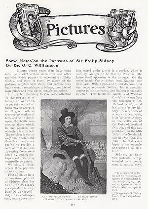 Bild des Verkufers fr Some Portraits Purporting to Represent Sir Philip Sidney, English Poet (1554-1586). An original article from The Connoisseur, 1921. zum Verkauf von Cosmo Books