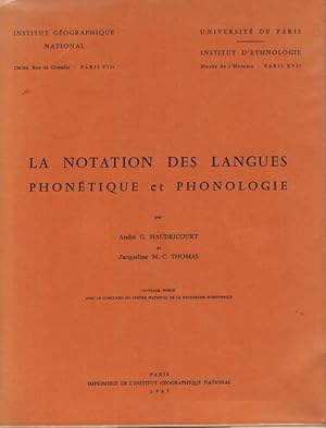 Imagen del vendedor de Notation des langues phontique et phonologie, La. a la venta por La Librera, Iberoamerikan. Buchhandlung