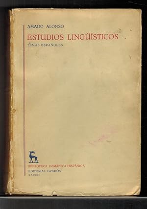 Seller image for Estudios lingsticos. Temas espaoles. for sale by La Librera, Iberoamerikan. Buchhandlung