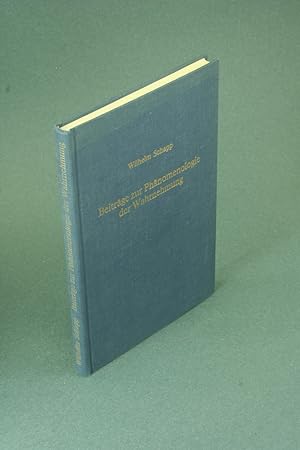 Seller image for Beitrge zur Phnomenologie der Wahrnehmung. Mit einem Vorwort zur Neuauflage von Carl Friedrich Graumann for sale by Steven Wolfe Books